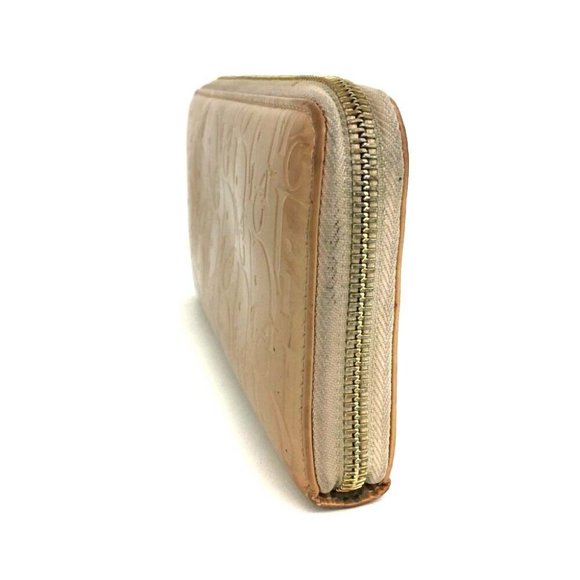 Christian Dior Trotter Patent Leather Zip Around Long Wallet /5L1058 - Picture 3 of 8